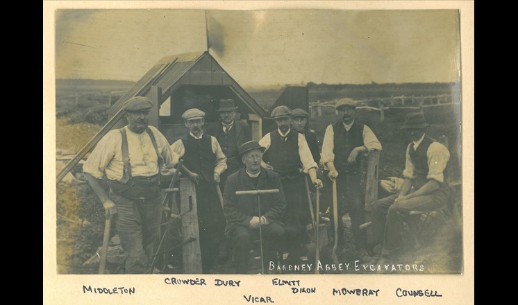 Rev. Laing and his excavators