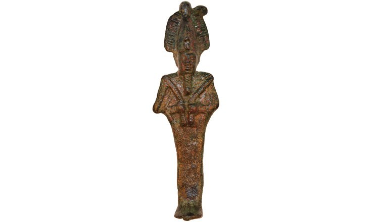 Egyptian bronze statuette of Osiris