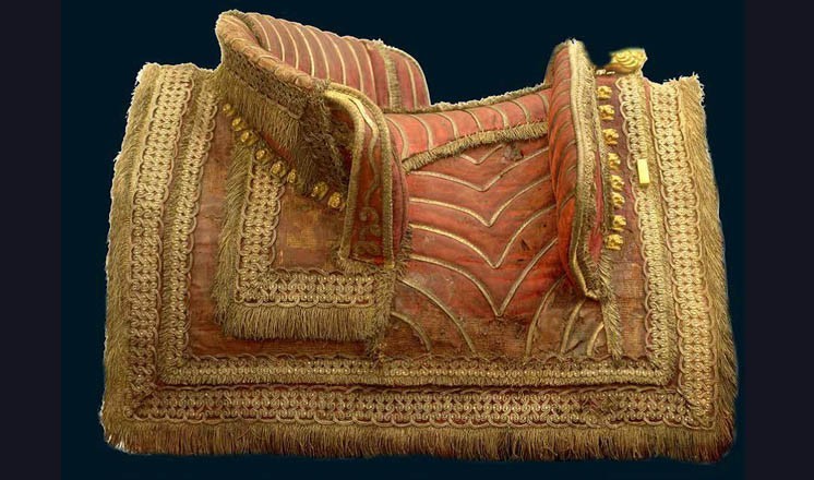 The King's Champion saddle, 18th century; by kind permission of the Dymoke family